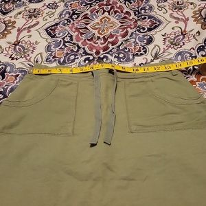 Army Light Green stretch Old Navy 100% cotton skort.